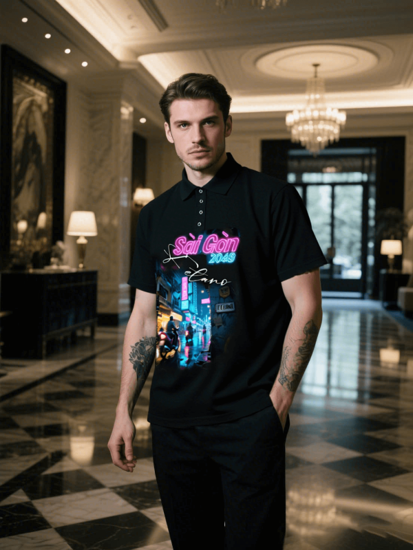 Polo Shirt - Saigon Neon Nights - Hình ảnh 3
