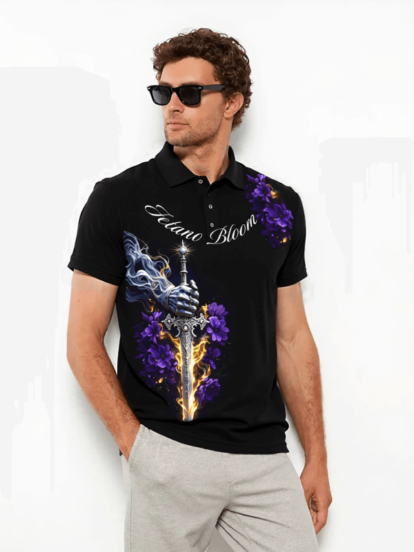 Polo Shirt - Infernal Bloom - Image 3