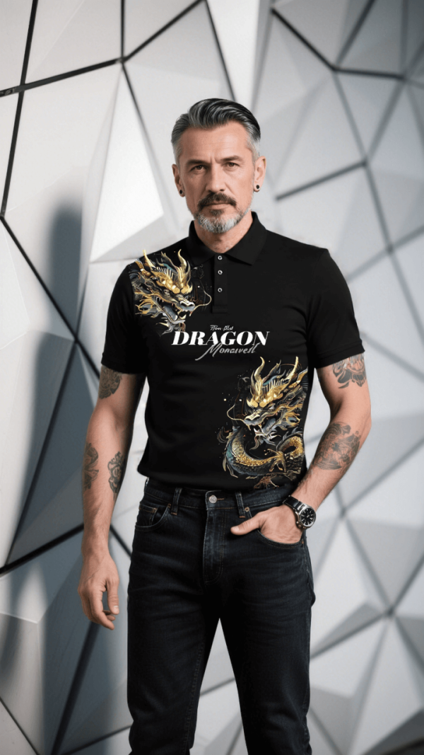 Polo Shirt - Dragon - Image 5