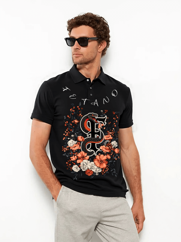 Polo Shirt – Floral Fang - Hình ảnh 3
