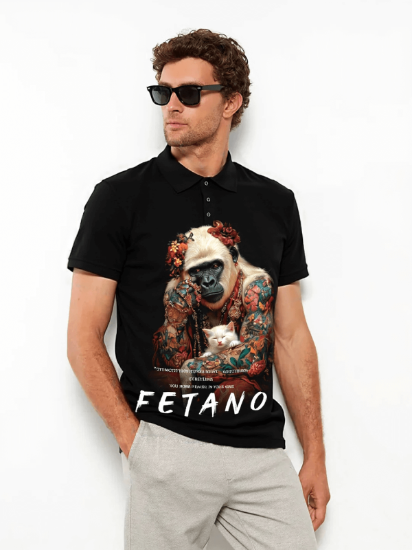 Polo Shirt – Floral Guardian - Image 3