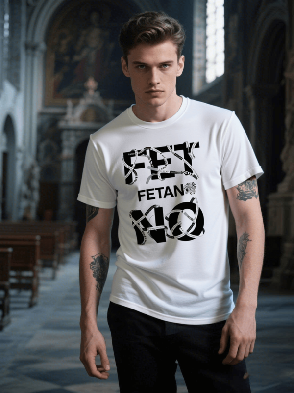 T-shirt - Fetano Code White-Black - Hình ảnh 5