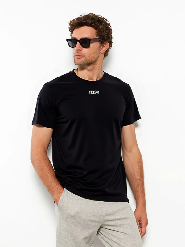 T-shirt - Thun không hình trắng đen Fetano - Image 6