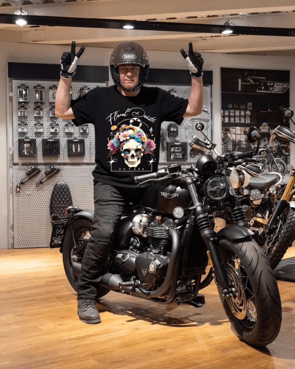 T-shirt - Rose Skull-Floral Death - Hình ảnh 6