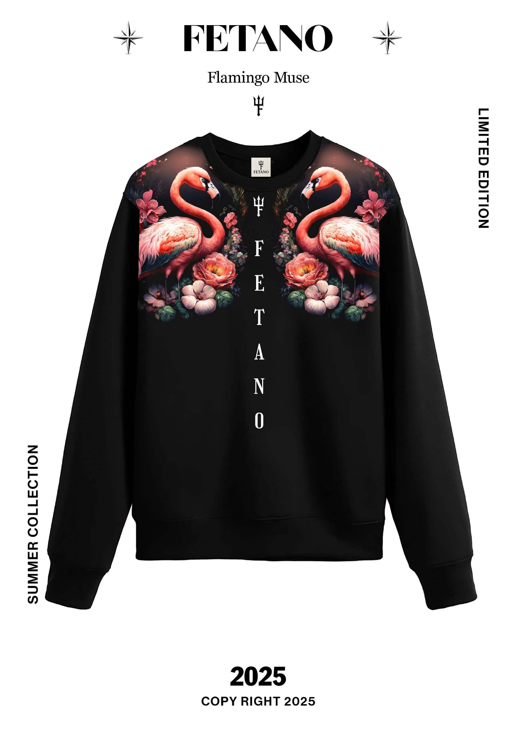 Sweatshirt Fetano - Flamingo Muse