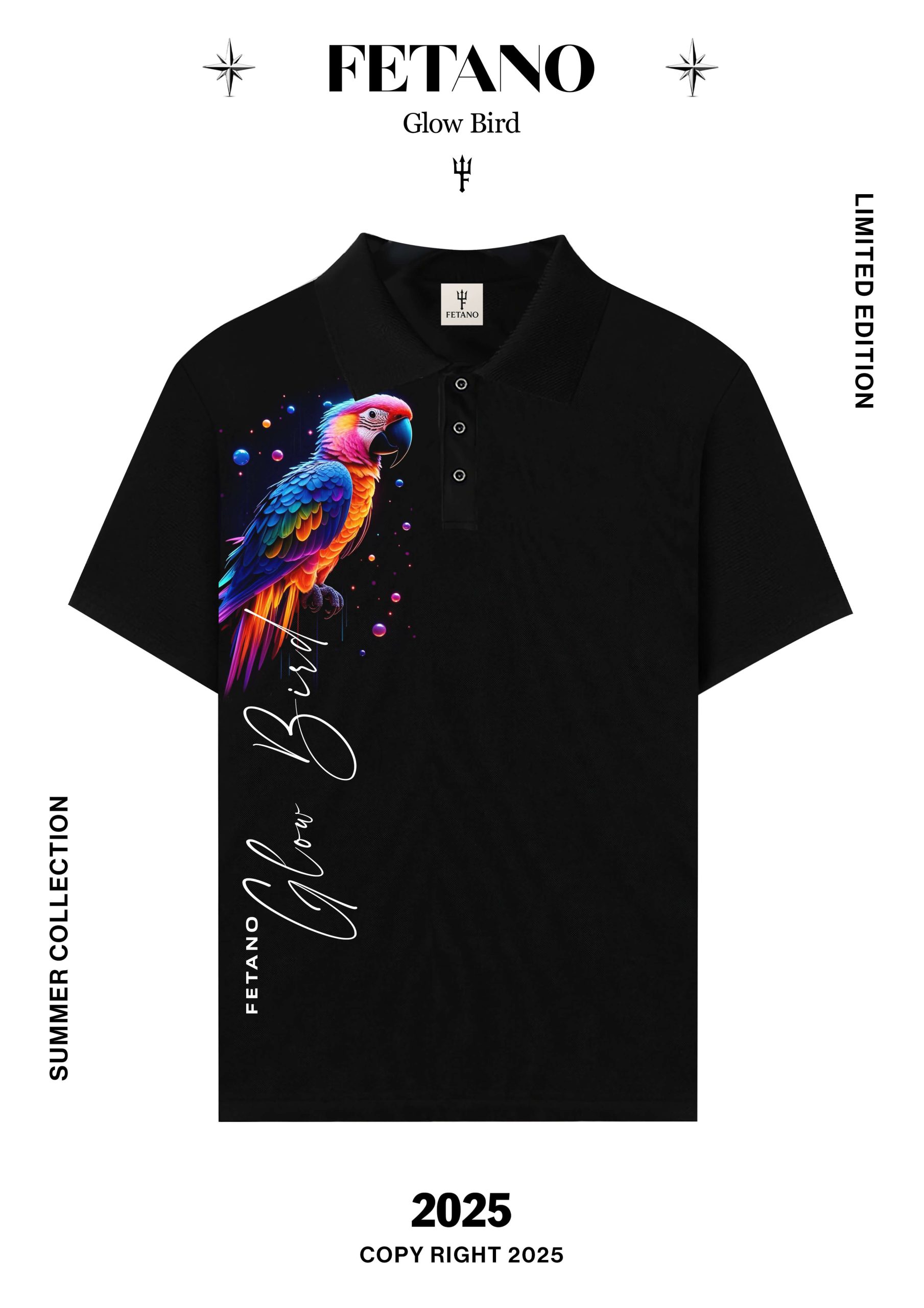 Polo Shirt - Glow Bird