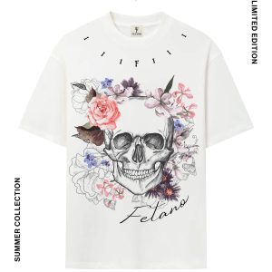 T-shirt - Rose Skull-Floral Death