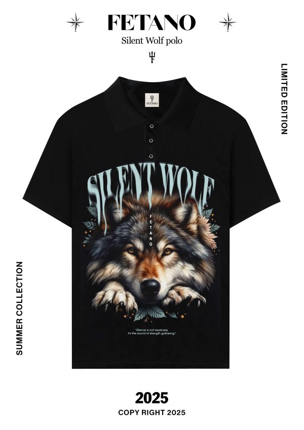 Polo Shirt - Silent Wolf -clone
