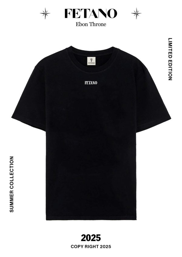 T-shirt - Thun không hình trắng đen Fetano - Image 3