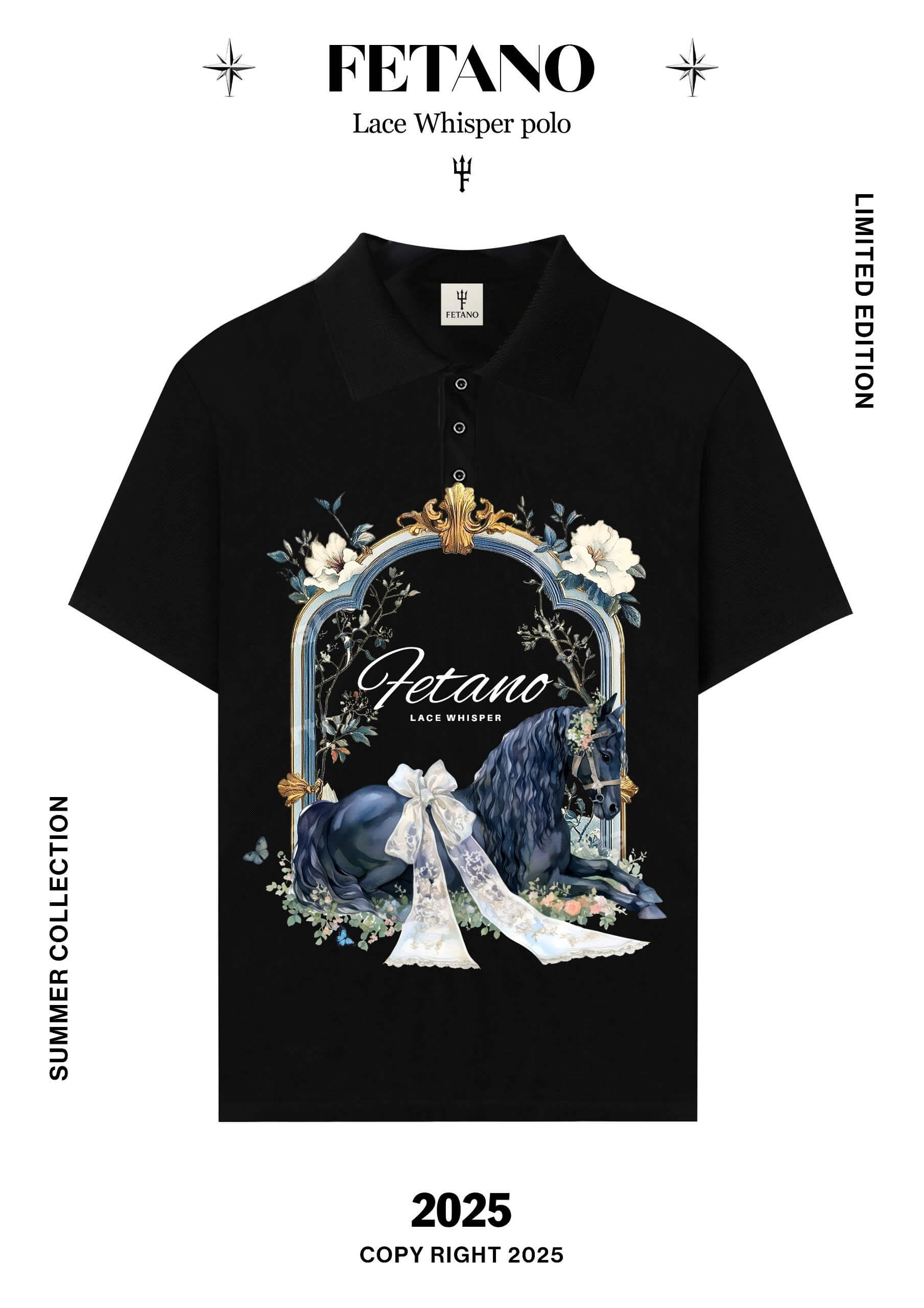 Polo Shirt - Lace Whisper