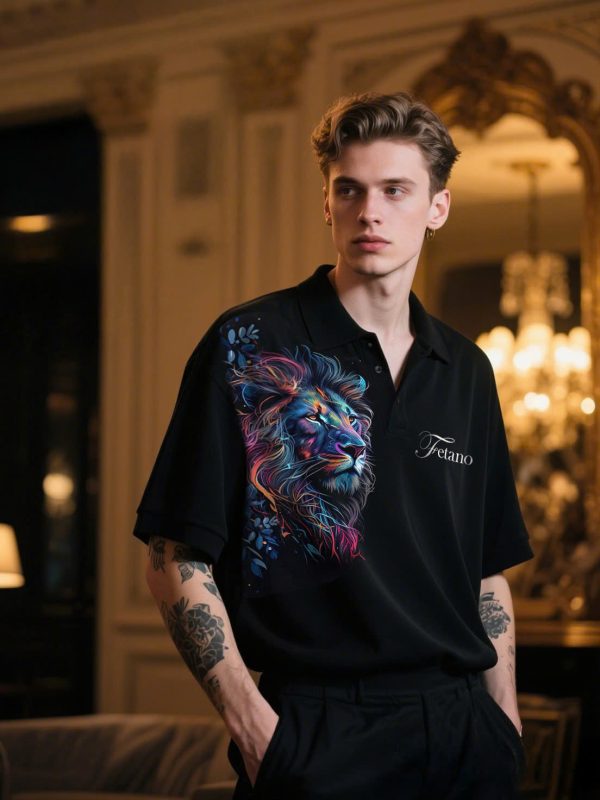 Polo Shirt - Lion of Light - Image 3